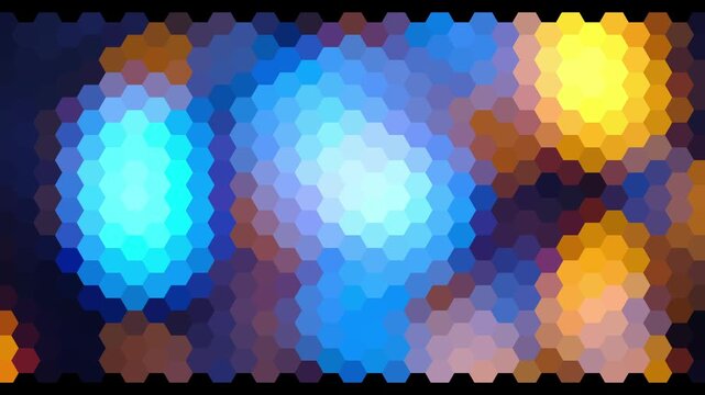 colored geometric shapes changing abstract motion background