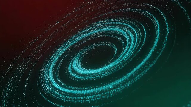 Abstract spiral particle formation