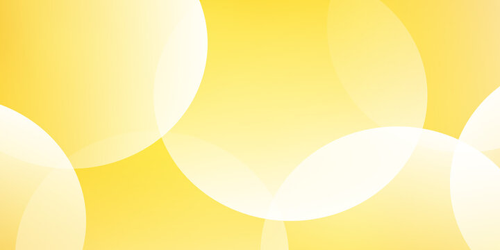 Abstract yellow background with overlapping circles