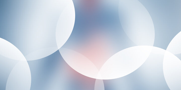 Abstract background with overlapping white circles and blue gradient