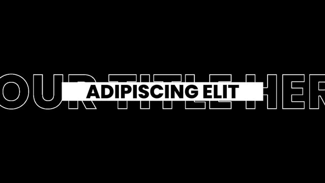 Velocity Chrome Kinetic Type Slam Intro