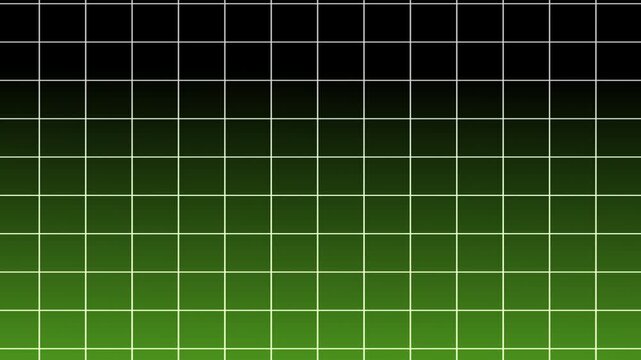 grid lines on gradient green abstract background. Grid line for overlay layer on black background gradient. Abstract, Graph, Pattern, Grid, Graphics, Template, Animation. 4K Video