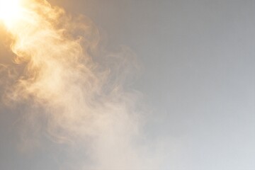 Fototapeta premium swirling steam or smoke against light