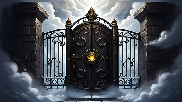 Golden Fantasy Gate to Heaven