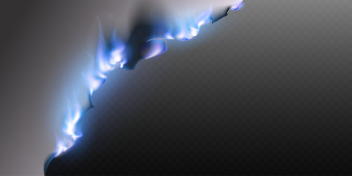 Blue flame effect on dark background creating a mystical energy feeling