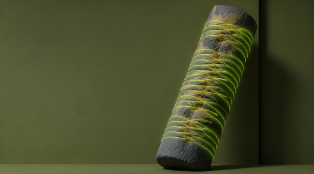 close up of a green caterpillar