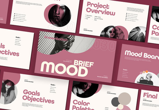 Mood and Brief Presentation Template Design Layout