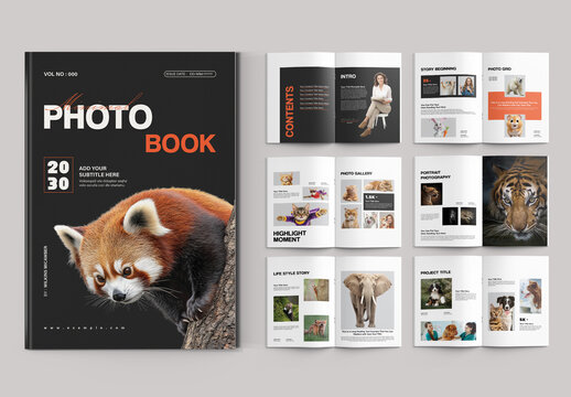 Photo Book Template Layout