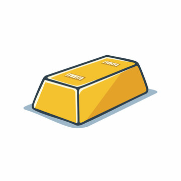 Illustration of a single gold bar