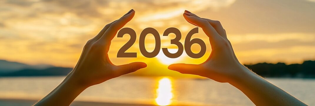 Optimistic Vision for 2036 Hands Reaching Towards the Sun Symbolizing Hope and Future Possibilities