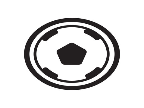 kickball game icon flat design vector illustration