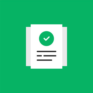 quality control or good review icon like paperwork
