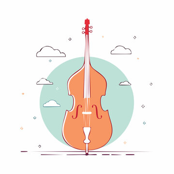 Double Bass Illustration
