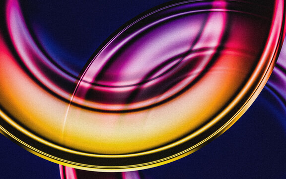 Colorful Neon Glass Abstract Background Futuristic Liquid Gradient Glow Modern Digital Art Design