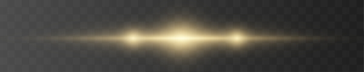 Golden glow line soft. Horizontal streak dark bg. Stylish abstract design. © dedstock