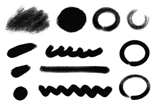 筆文字の円形フレーム 墨で描かれた和風の円相テクスチャ / Circular brush stroke frame, Japanese style Enso ink texture with brushwork
