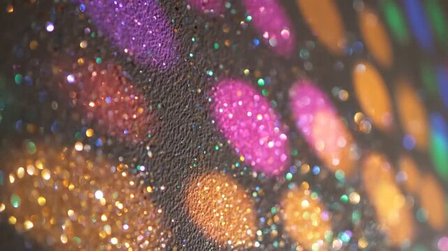 Abstract glittering light patterns on textured surface for background