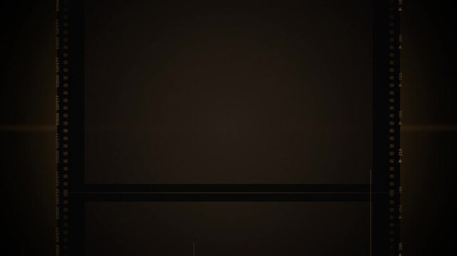 Vintage Film Frame Border Dust Scratches Grunge Texture Dark Background