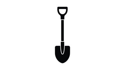 shovel silhouette high quality professional detailed modern elegant stylish clean crisp vibrant colorful © Juwel