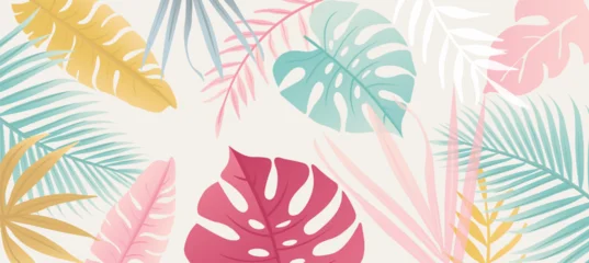 Tropical Summer Design Background.Vector stock  illustration © Ekler
