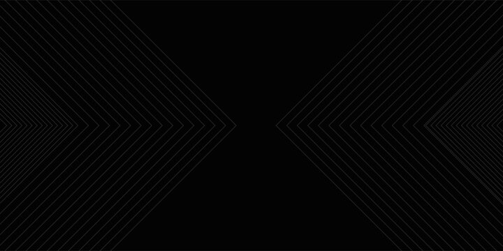 Abstract dark background with grey geometric line patterns forming a symmetrical chevron or arrow shape on black background.