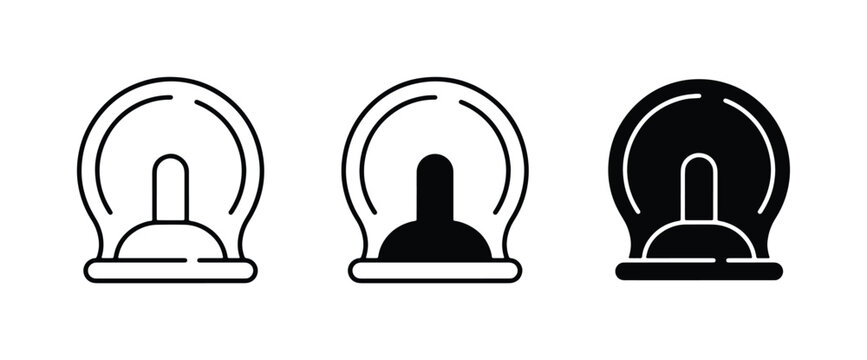 Condom Icons, Safe Sex Symbols, Vector Graphics for Health Awareness