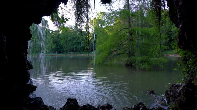 Detalle de la vegetaci&oacute;n del Parque del Retiro de Madrid, Espa&ntilde;a. Mayo de 2026.