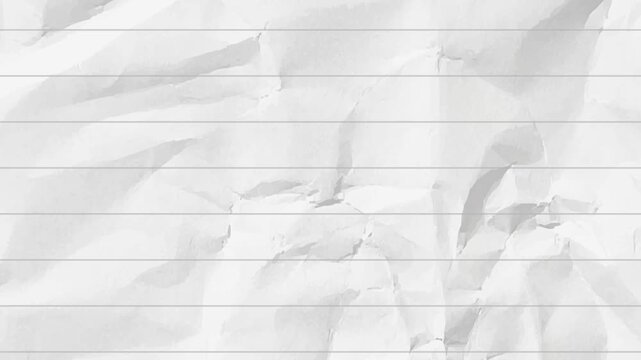 A crumpled piece of paper with lines fills the entire frame