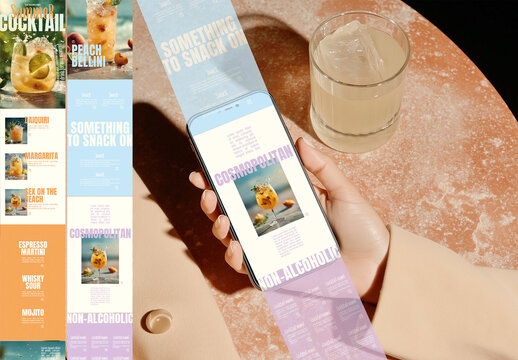 Mobile Menu Design Template