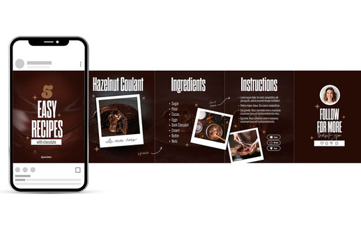 Recipes Style Social Media Carousel