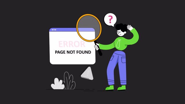 Page Not Found  Animation Alpha Channel	