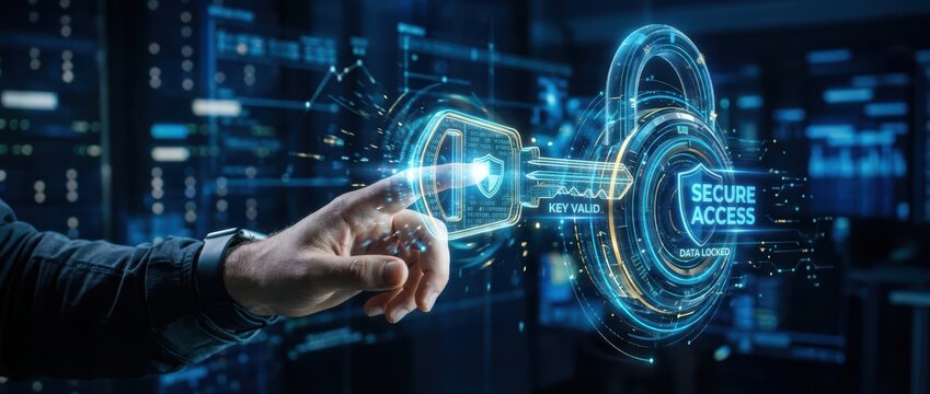 Futuristic secure access with digital key validation for robust data protection in a high tech network