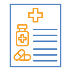 Fototapeta premium Prescription Icon