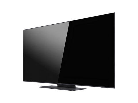 Modern Black Flat Screen TV - Ultra HD 4K OLED Television
