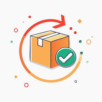 Delivery Confirmation and Return Icon