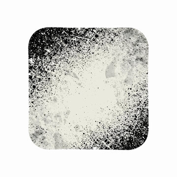 High-Contrast Abstract Grunge Texture Vector Overlay Pattern. Distressed Splatter Background for Vintage Poster Design.