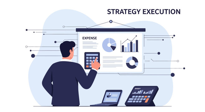 Business Strategy Execution with Financial Data and Analytics