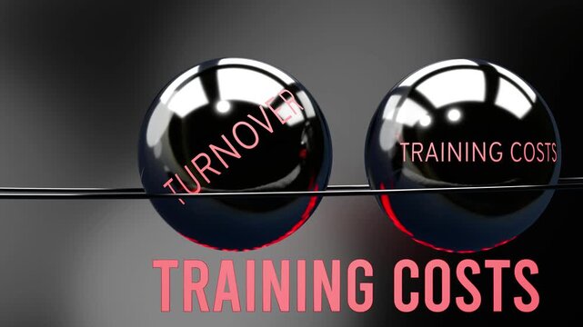 Underpayment, turnover and training costs in repeating, vicious circle. Underpayment causes higher levels of turnover, which then triggers training costs, which casues more underpayment. 