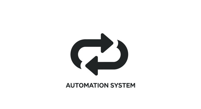 Automation system icon with arrows.