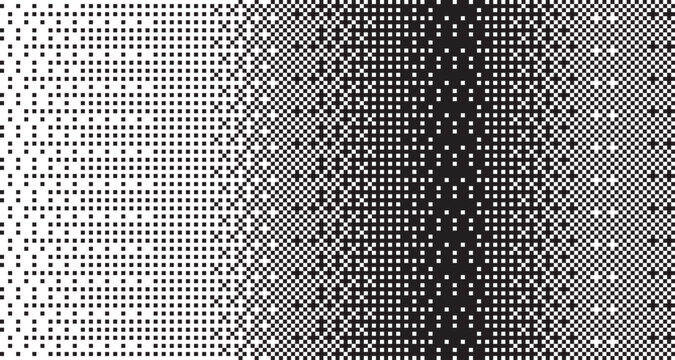 Retro Bitmap Pattern Background, Abstract Pixel Noise Texture with Digital Distortion Effect for Modern Graphic Design.