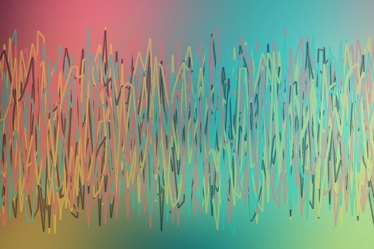 Neon thread digital abstract background