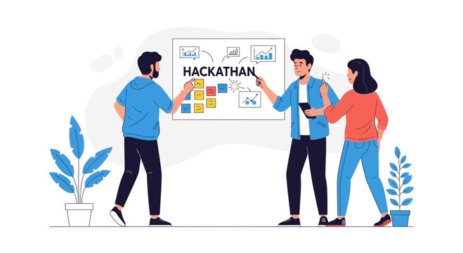 Hackathon Team Brainstorming and Planning Session