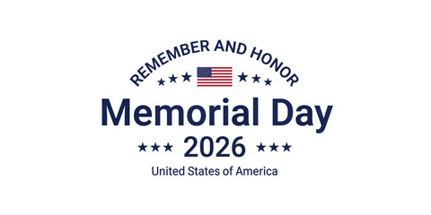 Obraz premium Memorial day 2026 tribute honoring fallen heroes in the united states of america