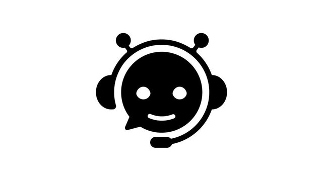 AI Chatbot Icon Animation (mp4 | 4k )