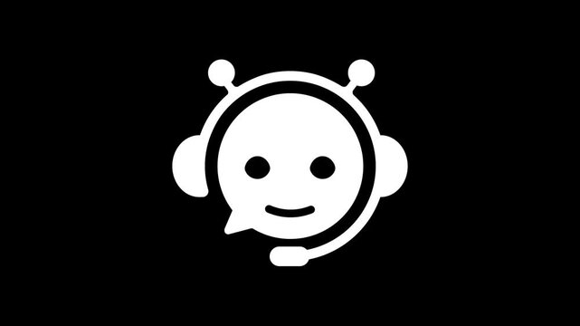 AI Chatbot Icon Animation (mp4 | 4k )