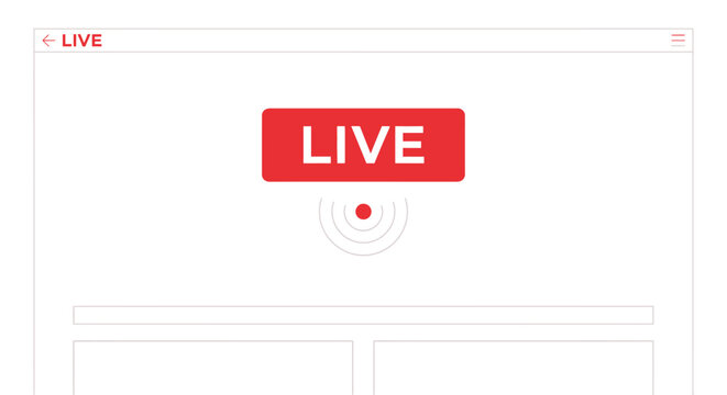 Live streaming broadcast online video.