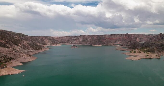 Atuel Canyon landscape, El Nihuil Reservoir, Mendoza vast lake