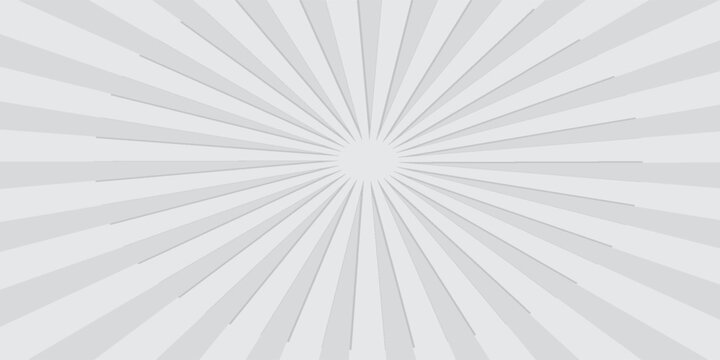 Sinar matahari. Latar belakang Sunburst. Garis lingkaran radial. Pola kilatan. Garis balok komik. Sinar efek matahari. Abstrak kembang api. Jalur konsentrasi. Kartunnya seperti kilat. Ilustrasi vektor
