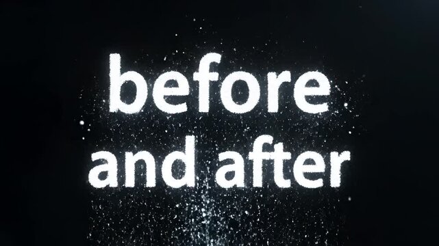 Before and After Text Effect Transformation Visualized.