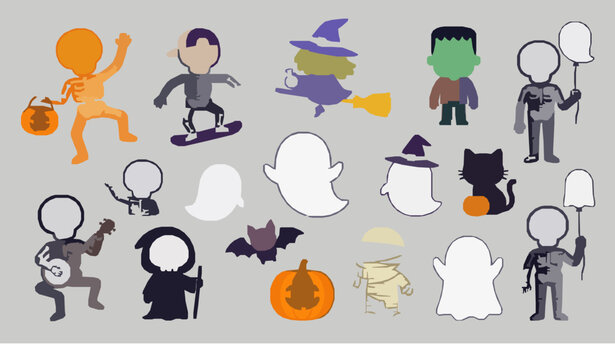 Halloween Character Icon Collection